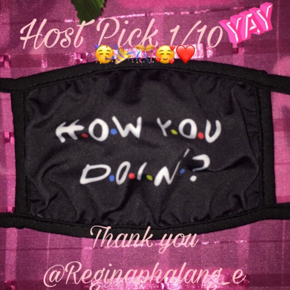“How you doin’?” Friends TV show black face mask